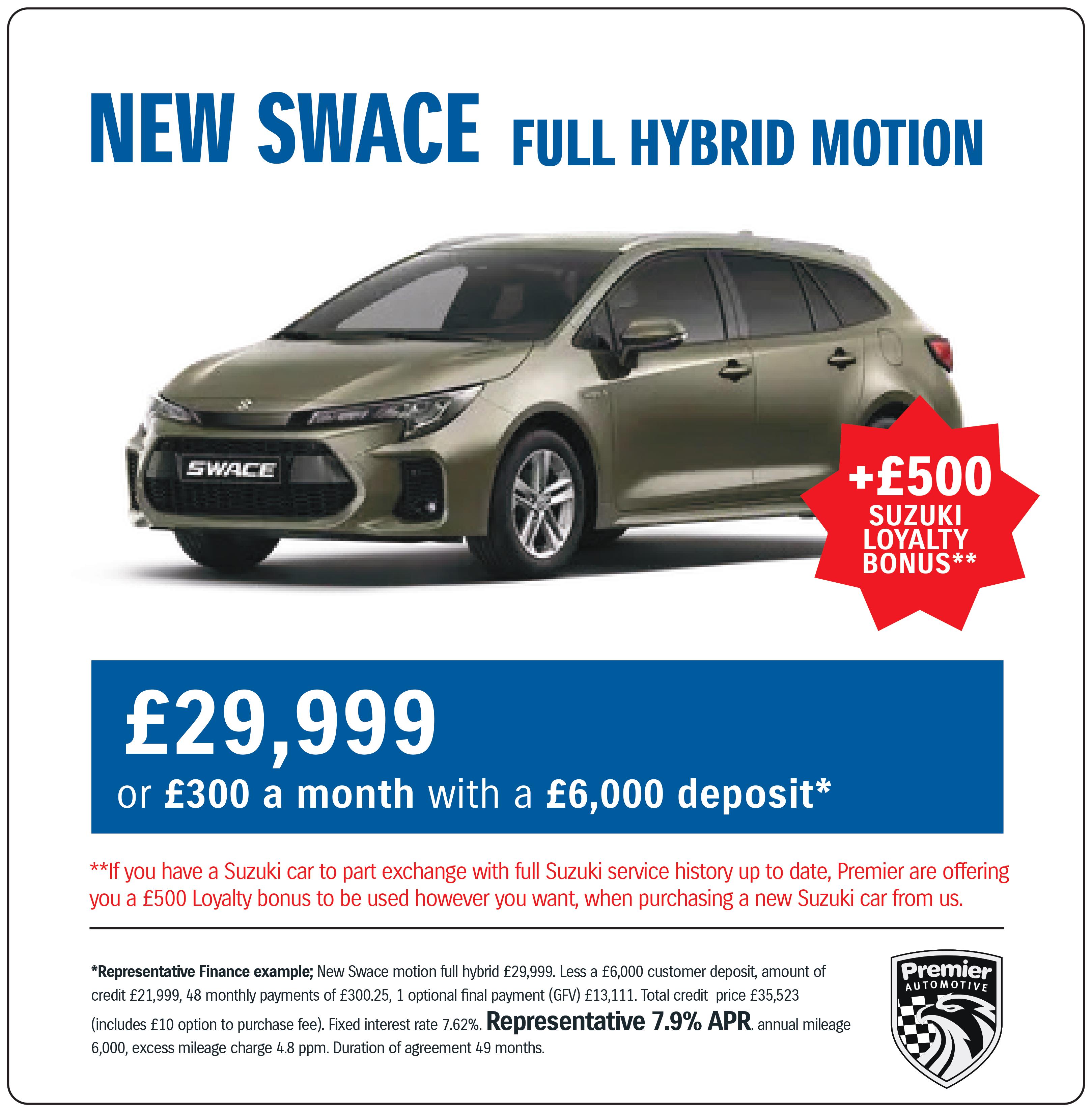 NEW SWACE FULL HYBRID MOTION - Â£29,999